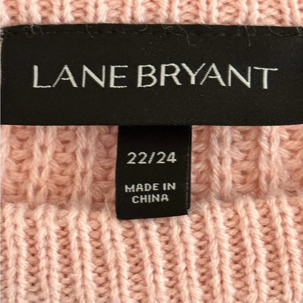 Lane Bryant Long Sleeve Curvy Color Blocked Knit Sweater size 22/24 - Picture 4 of 9